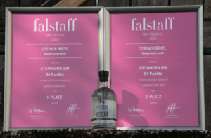 Falstaff Urkunden Steinhorn Gin